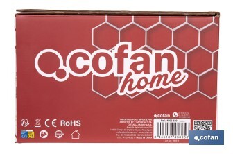 Aspiradora sin cable con base de carga | Potencia de succión: 180 AW | Potencia ciclónica: 32 kPa | 4 velocidades | Filtro HEPA lavable | Batería de litio 25,9 V | Color: blanco - Cofan