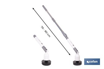 Cepillo de limpieza eléctrico multifunción con 2 velocidades | Recargable USB | Con 11 accesorios intercambiables | Resistente al agua IPX7 - Cofan