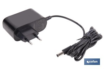 Cargador para aspiradoras inalámbricas | Adecuado para batería Li-Ion 25,9 V - 2500 mAh | Longitud del cable: 1,5 m - Cofan