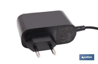 Cargador para aspiradoras inalámbricas | Adecuado para batería Li-Ion 25,9 V - 2500 mAh | Longitud del cable: 1,5 m - Cofan