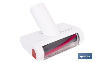 Cepillo de aspiradora para tapicerías, colchones y mascotas | Con luz UV  | Esteriliza y elimina ácaros | Compatible con aspiradoras 45053301 y 45053302 - Cofan