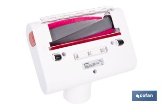 Cepillo de aspiradora para tapicerías, colchones y mascotas | Con luz UV  | Esteriliza y elimina ácaros | Compatible con aspiradoras 45053301 y 45053302 - Cofan