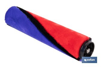 Rodillo para cepillo de aspiradora | Accesorio de repuesto | Compatible con aspiradoras 45053301 y 45053302 | Suave y eficaz | Medidas: 23 x 5 cm - Cofan
