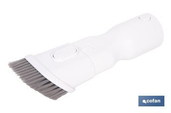 Cepillo 2 en 1 para aspiradora | Adecuado para muebles y tapicerías | Compatible con aspiradoras 45053301 y 45053302 | Diseño compacto y funcional | Medidas: 21 x 5 cm - Cofan