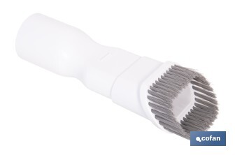 Cepillo 2 en 1 para aspiradora | Adecuado para muebles y tapicerías | Compatible con aspiradoras 45053301 y 45053302 | Diseño compacto y funcional | Medidas: 21 x 5 cm - Cofan