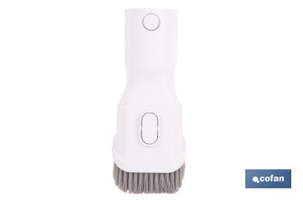 Cepillo 2 en 1 para aspiradora | Adecuado para muebles y tapicerías | Compatible con aspiradoras 45053301 y 45053302 | Diseño compacto y funcional | Medidas: 21 x 5 cm - Cofan