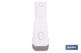 Cepillo 2 en 1 para aspiradora | Adecuado para muebles y tapicerías | Compatible con aspiradoras 45053301 y 45053302 | Diseño compacto y funcional | Medidas: 21 x 5 cm - Cofan