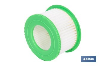 Filtro HEPA lavable y reutilizable para aspiradoras | Compatible con aspiradoras 45053301 y 45053302 | Alta eficiencia | Medidas: 7 x 4 cm - Cofan