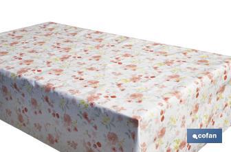 Hule con diseño moderno de flores | Materiales: PVC y polipropileno | Fácil de limpiar | Disponible en diferentes medidas - Cofan