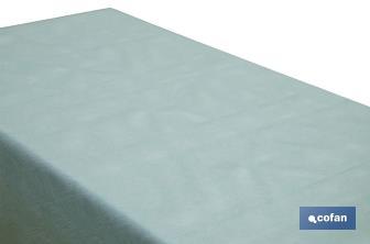 Mantel resinado antimanchas | Diseño moderno | Color: turquesa | Materiales: algodón y poliéster | Disponible en diferentes medidas - Cofan