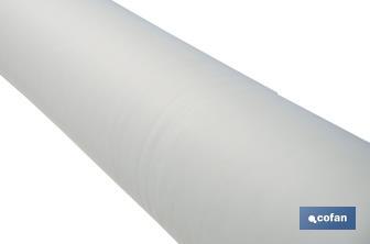 Foam table protector | White | Phthalate-free duffel | Thickness 1.5mm | Available in different sizes - Cofan