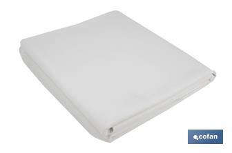 Foam table protector | White | Phthalate-free duffel | Thickness 1.5mm | Available in different sizes - Cofan