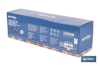 Amoladora angular de 2400W | Amoladora angular Ø230MM de arranque progresivo - Cofan
