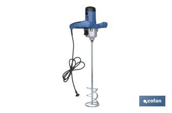 Paddle mixer | M14 paddle connection | Mixing paddle included | 2 speeds | Power: 1,400W - Cofan