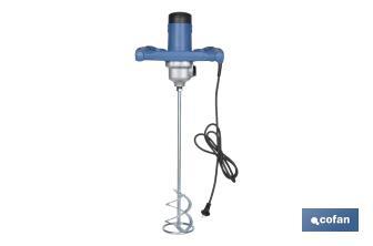 Paddle mixer | M14 paddle connection | Mixing paddle included | 2 speeds | Power: 1,400W - Cofan