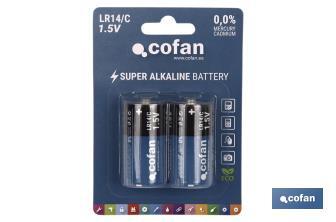 Alkaline batteries - LR14 C/1,5V - Cofan