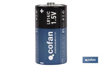 Pile alcaline - LR14 C/1,5V - Cofan