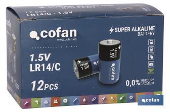 Pila alcalina - LR14 C/1,5V - Cofan