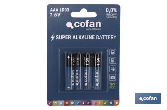 Alkaline batteries - LR03 AAA/1,5V - Cofan
