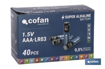 Pila alcalina - LR03 AAA/1,5V - Cofan