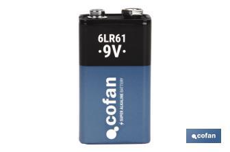 Alkaline batteries - 6LR61/9V - Cofan