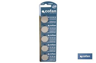 "CR2025/3.0V"-Knopfzellen - Cofan