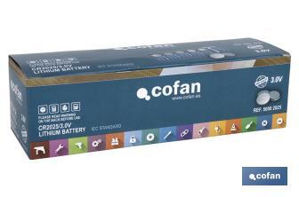 Pilas Botón CR2016/3.0V - Cofan