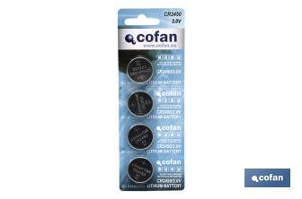 Pile a bottone CR2450/3.0V - Cofan