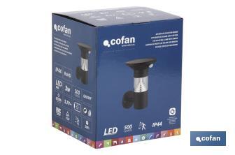 LAMPADA DA PARETE LED SOLARE CON SENSORE - Cofan