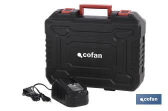 Taladro Percutor a Batería con 1300 rpm | Batería Li-ion de 20V - 1,5 Ah + Cargador incluidos - Cofan