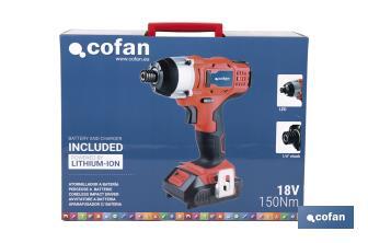 LI-ION CORDLESS IMPACT DRIVER - Cofan