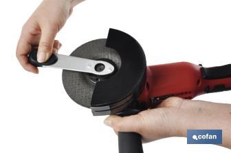Amoladora a batería | Batería Li-ion de 20V y 2,0 Ah + Cargador incluidos | Apta para discos de ø115 mm - Cofan