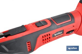 Multiherramienta a Batería | 15000 rpm | Batería Li-ion  18V + Cargador incluidos | Incluye accesorios - Cofan