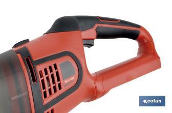 Aspirador a batería con prolongadores y accesorio giratorio | Batería Li-ion 20V + Cargador incluidos - Cofan