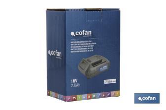 Batería Recargable de Litio Li-ion I 18V I 2.0 Ah I Apta para herramientas eléctricas a Batería - Cofan