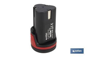 Taladro atornillador a batería | 19+ 1 posiciones de apriete | Batería Li-ion 12 V 2.0 Ah | Dos velocidades | Maletín incluido - Cofan