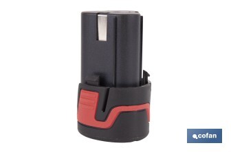 Batería Li-ion de 12 V y 2.0 Ah | Adecuado para taladro 50003244 | Larga duración y protección integral - Cofan