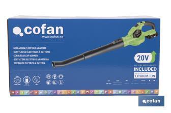 Soprador a bateria. - Cofan