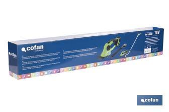 Kit Cortasetos de Mano | Extensible con Ruedas a Batería | Li-Iion 18V | 1200 RPM - Cofan