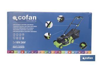 Cordless Lawn mower wheels - Cofan