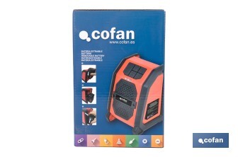 Altavoz Bluetooth a Batería | 2x2,5W | 18 V | Con Puerto USB - Cofan