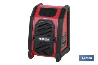 Cassa Bluetooth a batteria | 2 x 2,5W | 18V | Con entrata USB - Cofan