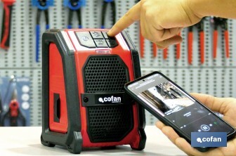 Altavoz Bluetooth a Batería | 2x2,5W | 18 V | Con Puerto USB - Cofan