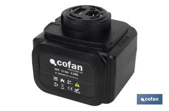 Batterie rechargeable pour sécateur | Puissance : 25 V 2.0 Ah - Cofan