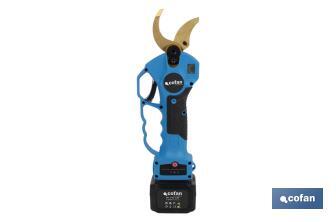 Kit of cordless pruning shears with extensible pole | Pole available in two different sizes: 130cm or 190cm - Cofan