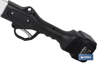 Kit of cordless pruning shears with extensible pole | Pole available in two different sizes: 130cm or 190cm - Cofan