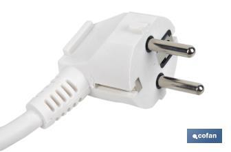 Base múltiple bipolar de 3 tomas para enchufes | Cable de 1,4 m | Interruptor de encendido - Cofan