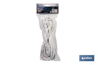 Extension cord | Various sizes of cable (3 x 1.5mm) | Two-pole socket - Cofan