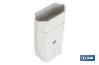 Base per presa bipolare | 10 A - 250 V | Colore: bianco - Cofan