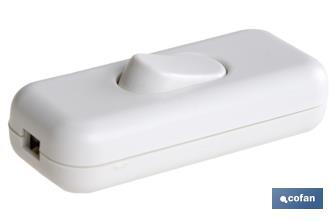 In-line Switch | Sliding Switch | White | 4A - 250V - Cofan